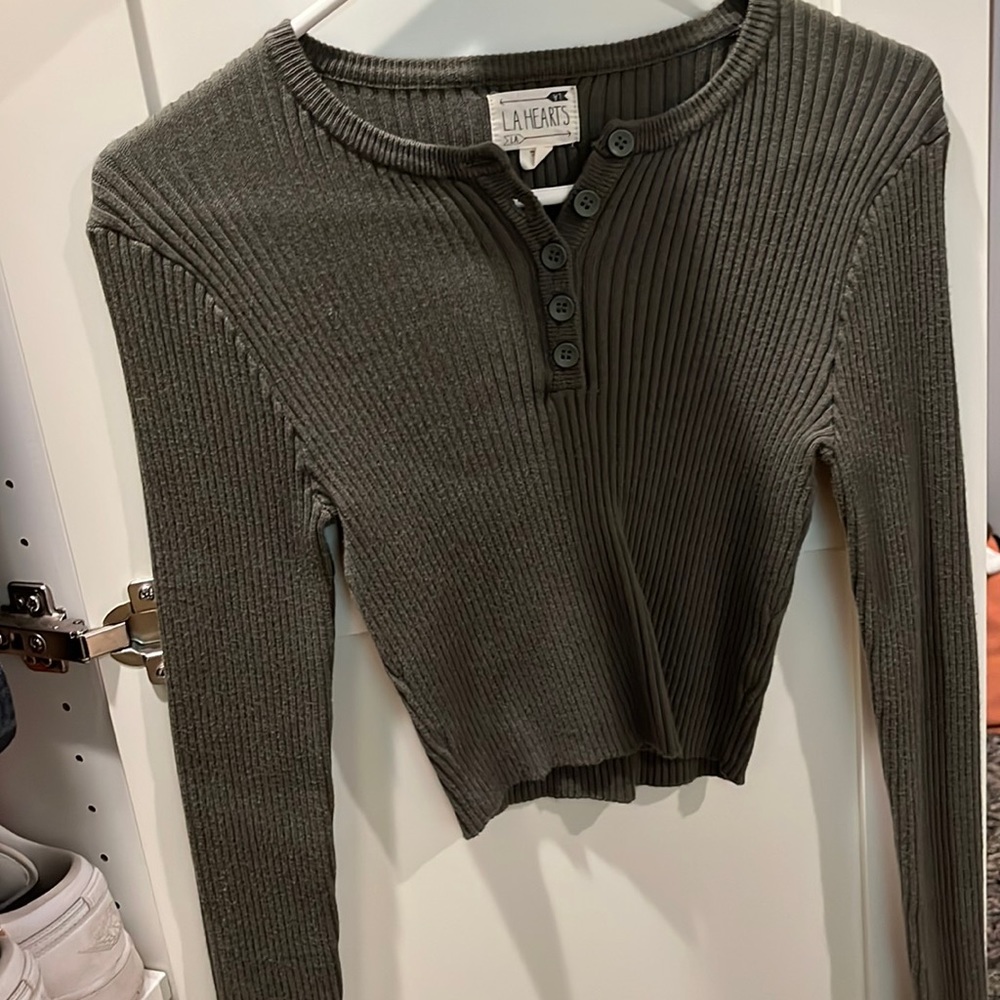 Womens cropped sweater
